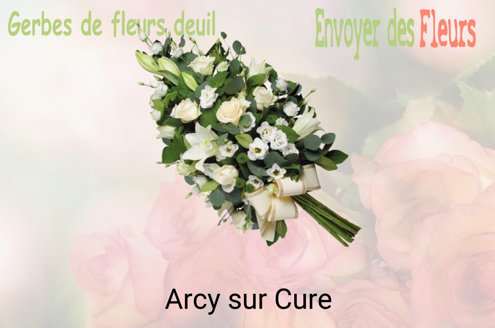 Gerbe de fleurs de deuil livrée à Arcy-sur-Cure